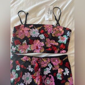 12th tribe sequin skirt and top set